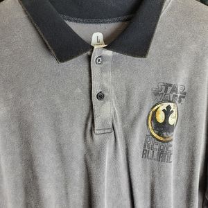 Star Wars Rebel Alliance Men's Large Polo *NEW*